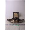 Image 1 : Silver Plated Tray, Cups and Vintage Calendar