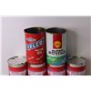 Image 2 : (6) Vintage Tin Oil Cans - Royco, Shell