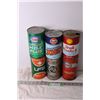 Image 1 : (6) Vintage Tin Oil Cans - Gulf, Esso
