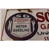 Image 2 : Socony Motor Gasoline Standard Oil Sign (1' x 2')