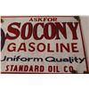 Image 3 : Socony Motor Gasoline Standard Oil Sign (1' x 2')