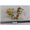 Image 1 : Austrian Pottery (Cream Holder, Sugar Holder, Mustard Holder, Salt Shaker)