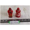 Image 1 : Black Americana (Aunt Jemima and Uncle Moses) Plastic Salt and Pepper Shakers