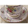 Image 5 : (2) Royal Albert Petty Point Teacups with Saucers (One is Chipped)