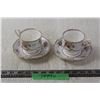 Image 1 : (2) Royal Albert Petty Point Teacups with Saucers