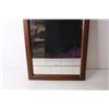 Image 3 : Wooden Hanging Wall Mirror - 13 1/2" x 23"