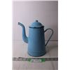 Image 1 : Blue Enamel Tea Pot