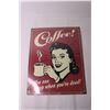 Image 2 : (2) Tin Signs - 12 1/2" x 16" - Coffee and Diner Scene