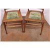 Image 4 : *(2x Bid Price) (2) Vintage Wooden Kitchen Chairs