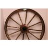 Image 3 : *Vintage Wooden Wagon Wheel - 50" Diameter (Some Damage)