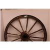 Image 4 : *Vintage Wooden Wagon Wheel - 50" Diameter (Some Damage)