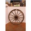 Image 1 : *Vintage Wooden Wagon Wheel - 50" Diameter (Some Damage)