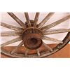 Image 4 : *Vintage Wooden Wagon Wheel - 50" Diameter (Some Damage)