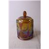 Image 2 : Carnival Glass Candy Jar with Lid