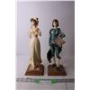 Image 1 : Pair of Modello Dello Scultore Figures - Blue Boy and Pink Lady