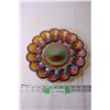 Image 1 : Carnival Glass Deviled Egg Plate