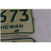 Image 3 : (2) Saskatchewan 1974 License Plates (with Mailing Envelope)