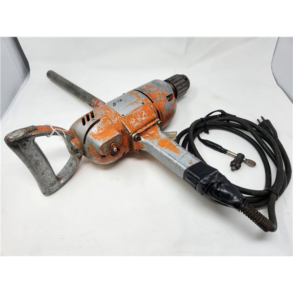 Heavy duty corded drill with key