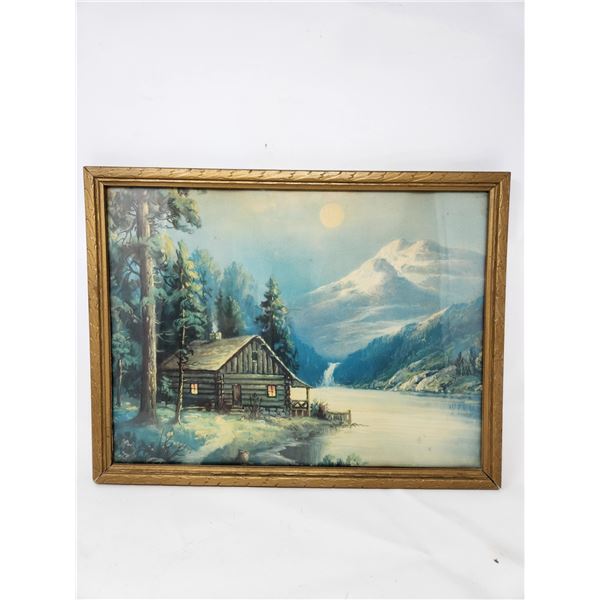 Antique framed picture