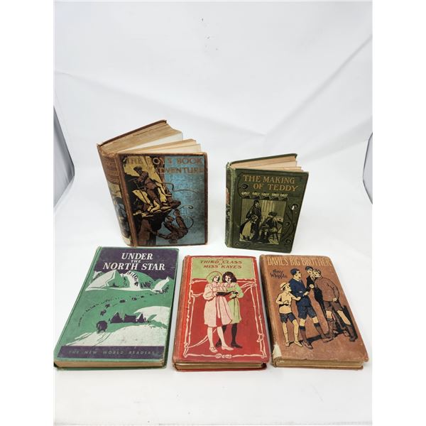 Antique book lot