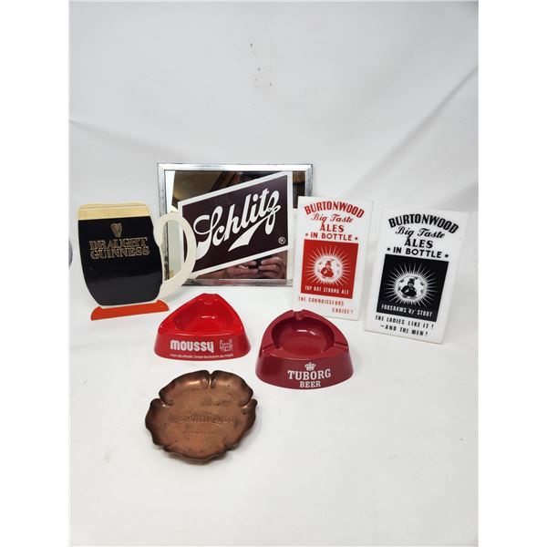 Vintage Bar Signs/Ashtrays