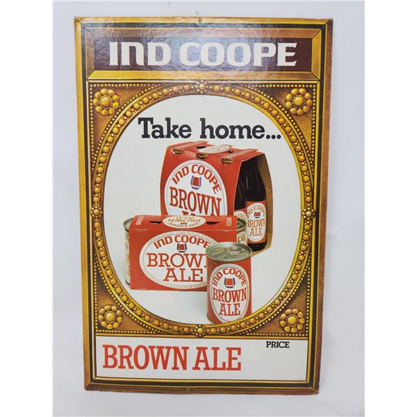 Ind Coope Brown Ale  Advertising sign