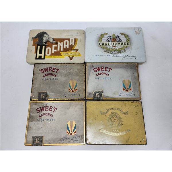 Vintage Cigarette Tin Lot