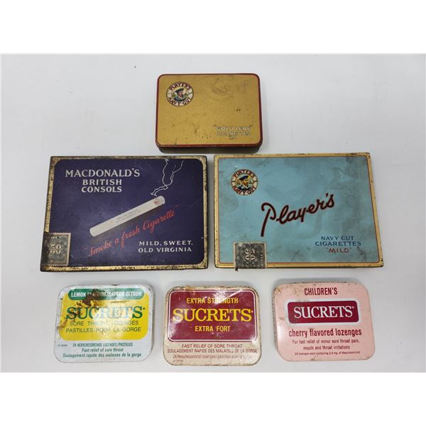 Vintage Tin Lot