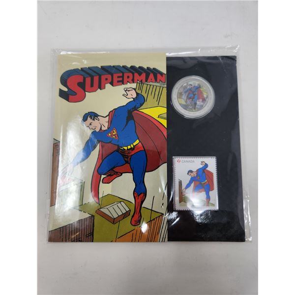 Superman Stamp and Coin