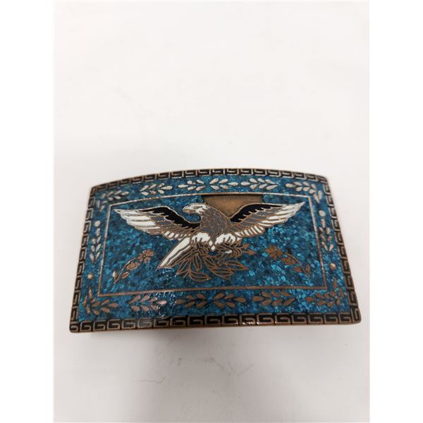 Vintage Turquoise Belt Buckle