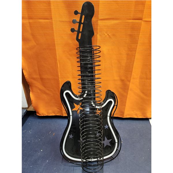 Neon Guitar CD Holder