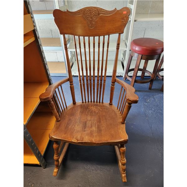 Solid Wood Vintage Rocker