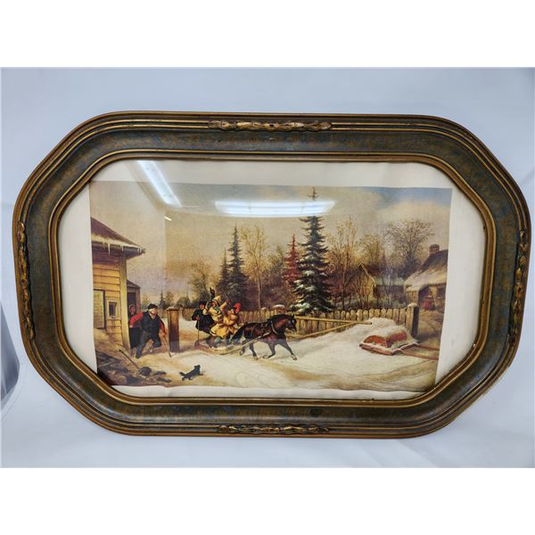 Antique Picture and Frame