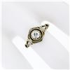 Image 3 : Antique Art Deco 14k White Gold .35 ctw European Diamond Solitaire Engagement Ri