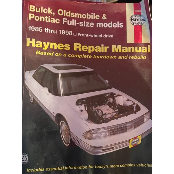 Haynes 19020 Service / Repair Manual Buick Oldsmobile