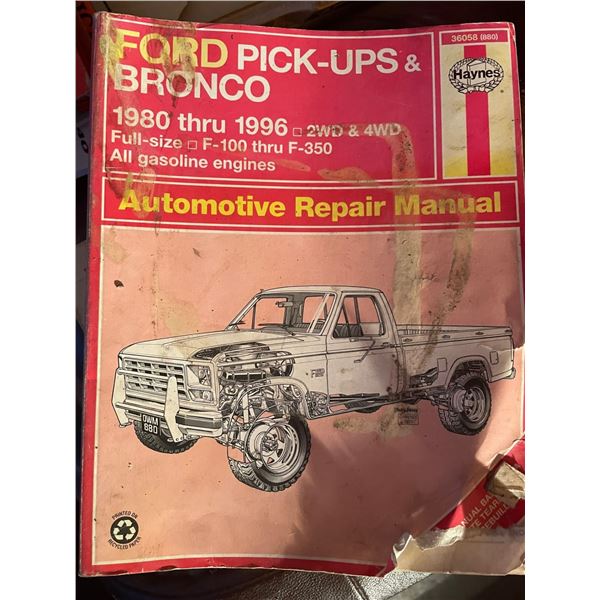 Haynes Ford Pickup & Bronco 1980-95 (Hayne's Automotive Repair Manual)