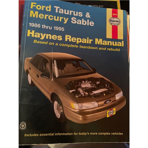 1986 1995 FORD TAURUS/MERCURY SABLE HAYNES REPAIR MANUAL