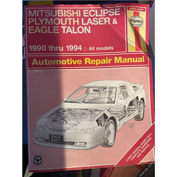 Haynes Automotive Manual, 68030 · For Mitsubishi Eclipse, Plymouth Laser & Eagle Talon 1990-1994