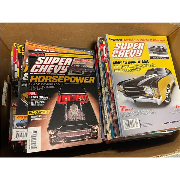 Box of Super Chevy Magazines PICK UP ONLY