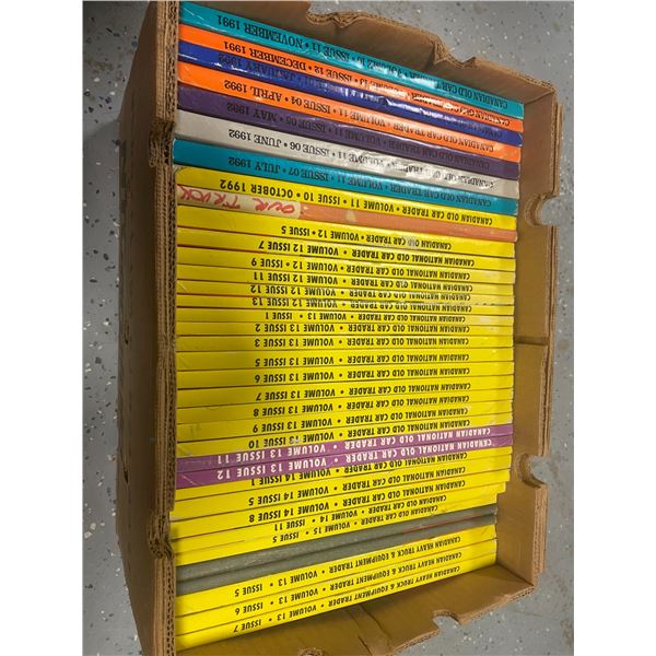 Box of Canadian National Old Car Trader PICK UP ONLY