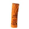 Image 1 : CARVED KAULANI STATE PRISON TIKI FIGURE WITH LONG HEADDRESS ON BASE.