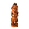 VINTAGE CARVED TIKI FIGURE TABLE LIGHTER WITH PHALLUS.