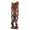 Image 1 : VINTAGE CARVED KU WAR GOD TIKI FIGURE WITH HOLES IN FISTS.
