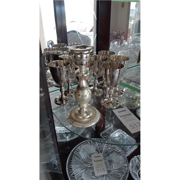 Silver plate Goblets A