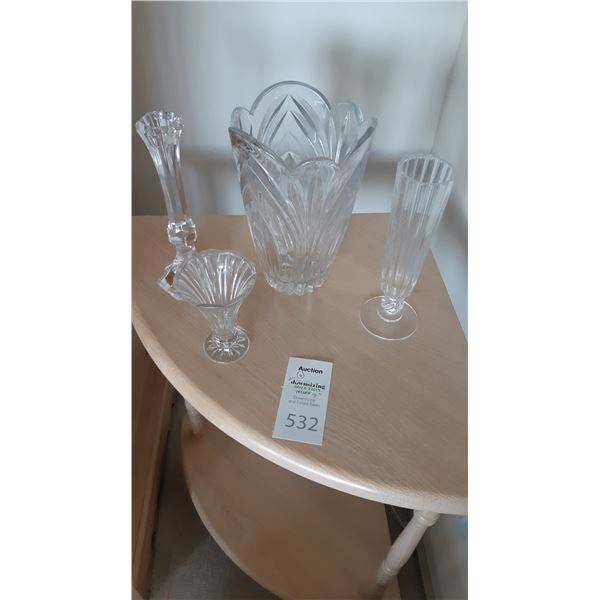 Glass, Crystal Vases A