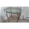 Image 2 : Brass, Glass End Table C