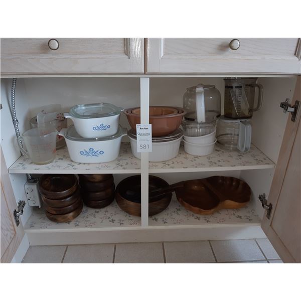 Corningware and Wood Bowls Cat A