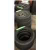 Image 1 : Large group of assorted tires w/ rims - includes 2 sets of 4 tires