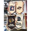Image 3 : Large group of assorted sports flags - NFL, Major League Baseball, NHL misc. pendants from the 80's