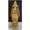 Image 1 : Highly decorated hand-carved African statue